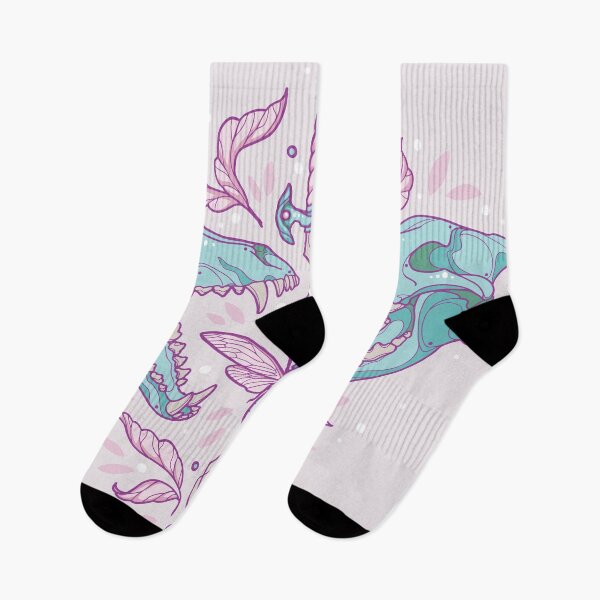 Item preview, Floral Wolf Skull in Pastel designed and sold by VivtheFish.