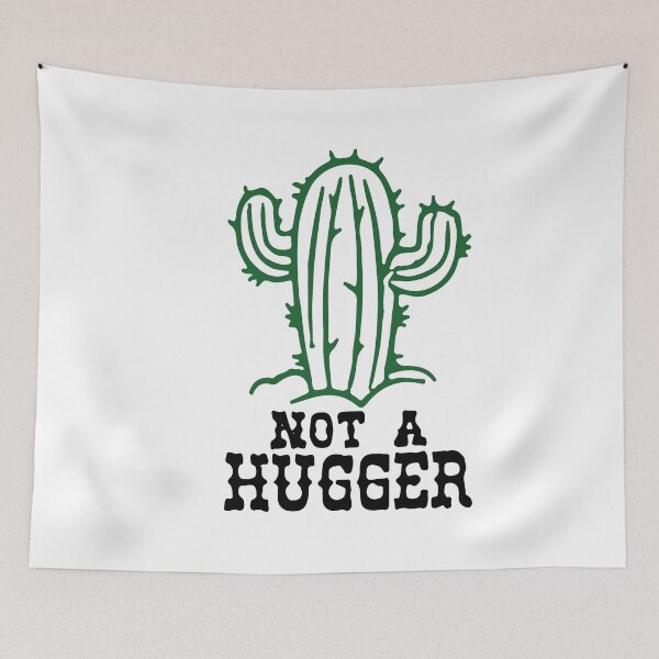 Item preview, I am Not A Hugger Cactus Lover Funny  designed and sold by adrianazola.