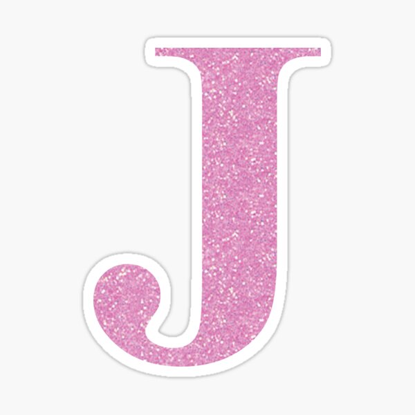 letter j glitter stickers redbubble