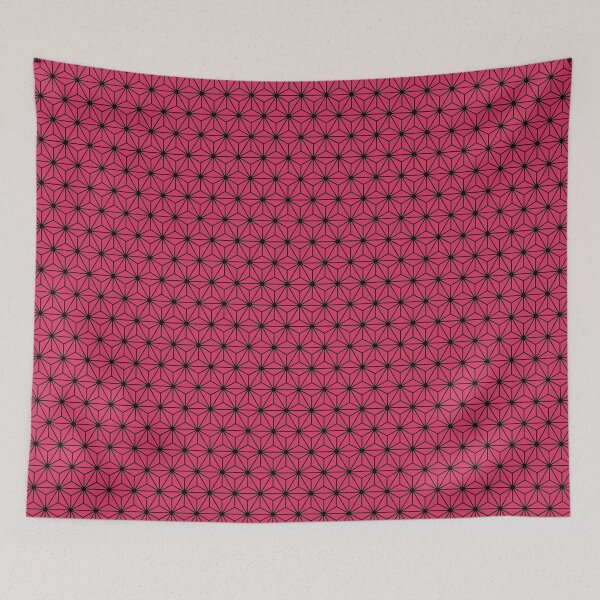 Item preview, Cerise Pink White Asanoha - Japanese Traditional Pattern designed and sold by KinitaDesign.