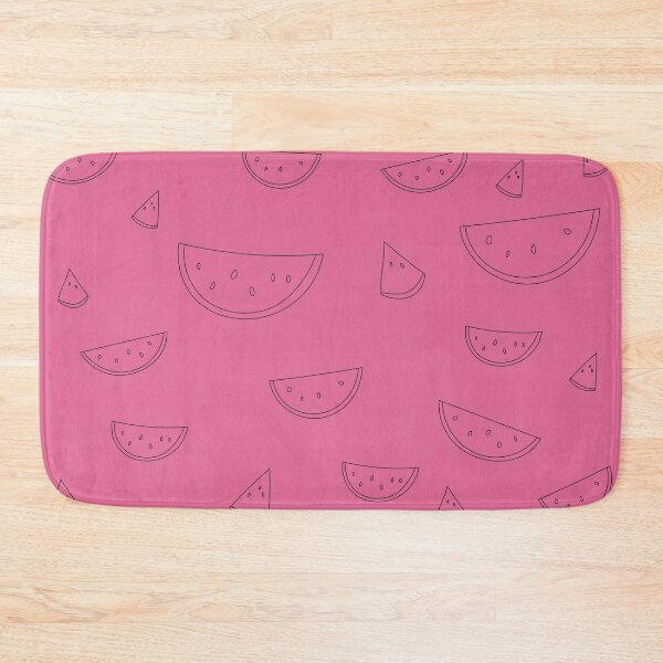 Item preview, Watermelon Slices Black Art Print designed and sold by lineartdesigns.