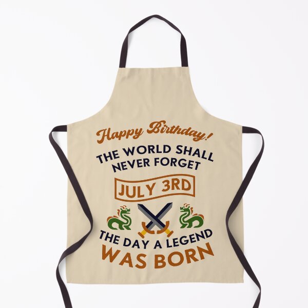 Item preview, July 3rd The Day A Legend Was Born Dragons And Swords Design (Dark) designed and sold by Graograman.