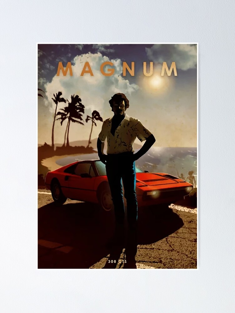 "Thomas Magnum Ferrari 308 GTS Car Legends" Poster by GreatPeoples