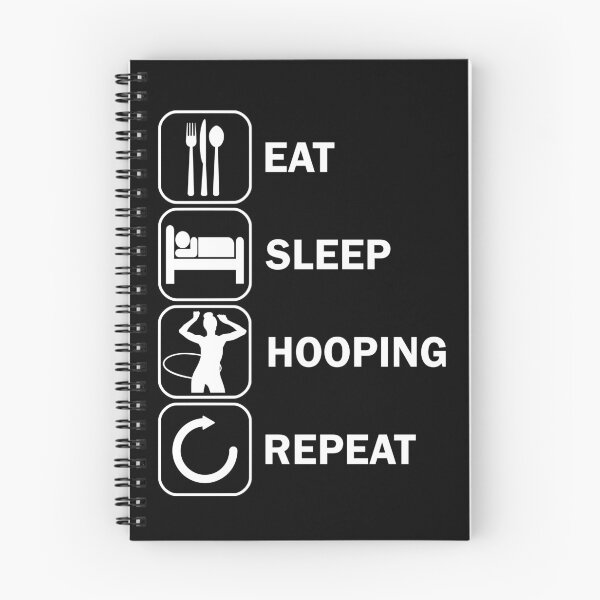 Item preview, Hooping Hula Hulagirl Sport Eat Sleep Hoop designed and sold by DerNerd.
