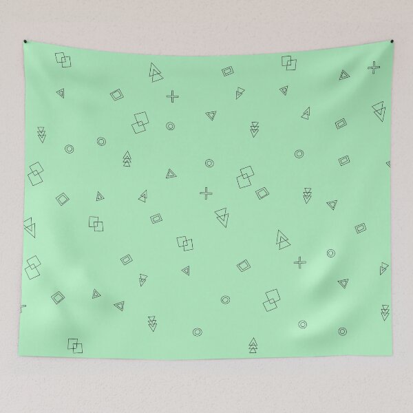 Item preview, Shape Doodles Black Art Print designed and sold by lineartdesigns.