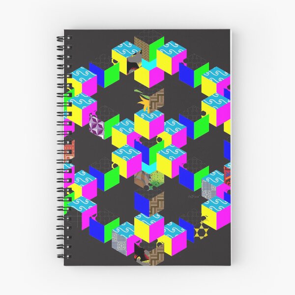 Item preview, Optical Illusion Illusion 3d Cube Hexagon Colors designed and sold by mrpropcake.