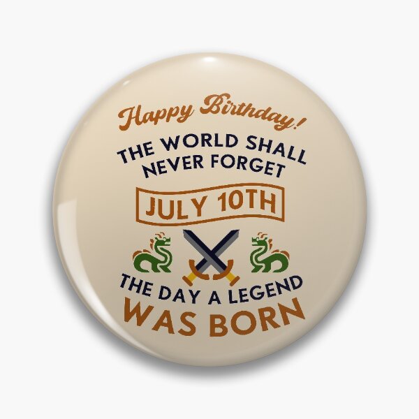 Item preview, July 10th The Day A Legend Was Born Dragons And Swords Design (Dark) designed and sold by Graograman.
