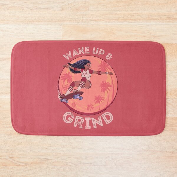 Item preview, Wake Up and Grind Skater Girl  designed and sold by FlyingFennec.