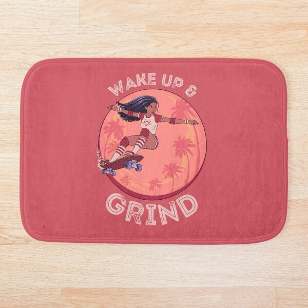 Item preview, Wake Up and Grind Skater Girl  designed and sold by FlyingFennec.
