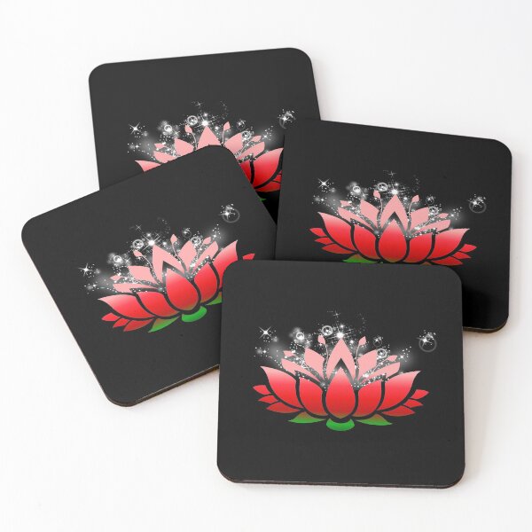 Item preview, Sparkling Summer Lotus In Red Hue designed and sold by RosieSunflower.