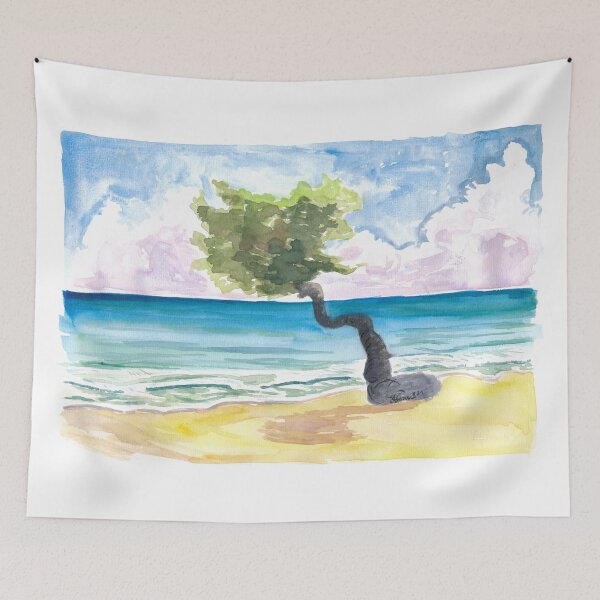 Item preview, Tropical Eagle Beach in Aruba Dutch Caribbean designed and sold by artshop77.