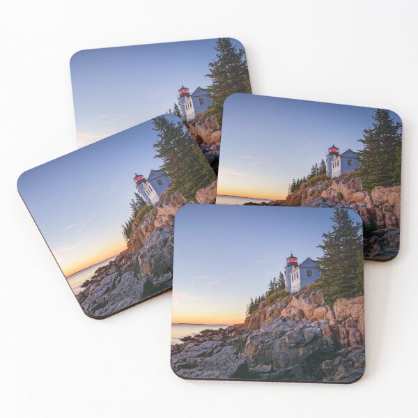 Item preview, Bass Harbor Lighthouse Sunset Acadia National Park Maine designed and sold by LandscapeArtCP.
