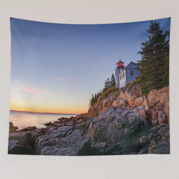 Item preview, Bass Harbor Lighthouse Sunset Acadia National Park Maine designed and sold by LandscapeArtCP.