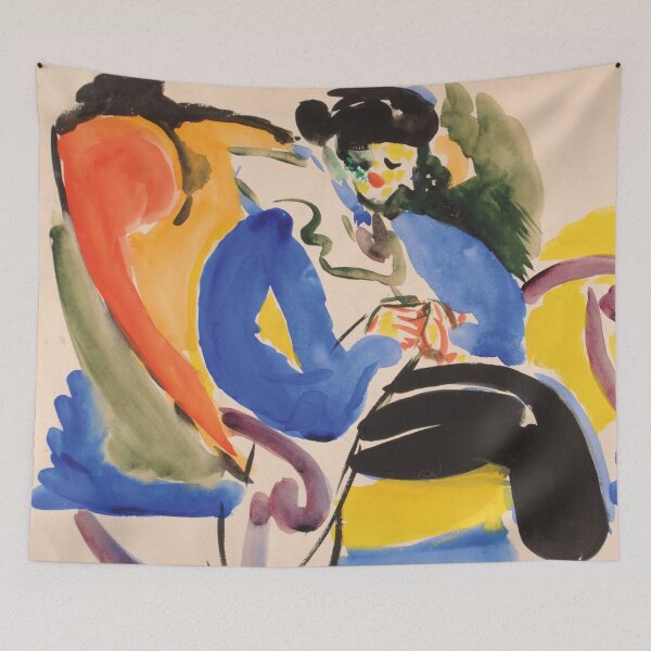 Item preview, "Calligraphic #2 Women on Chair" by H. Lyman Sayen designed and sold by Fiona-Lynn Designs.