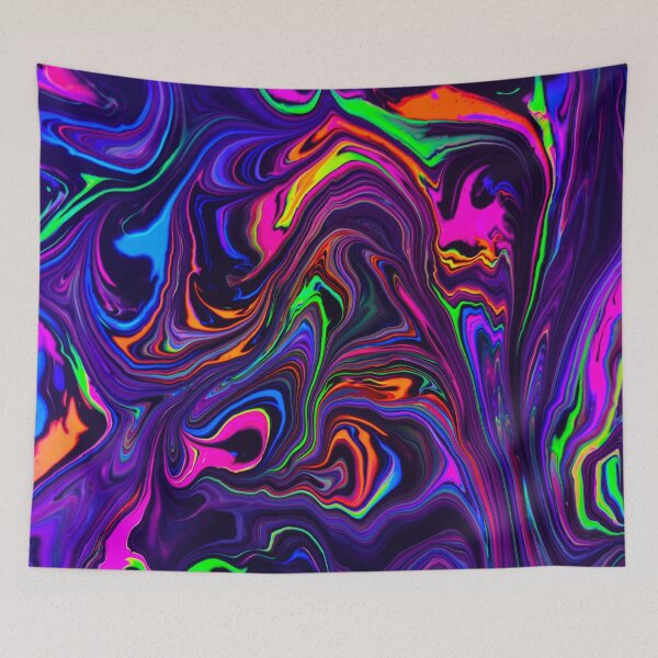 Artikelvorschau, Neon-Weltraumwellen entworfen und verkauft von PsychedelicPour.