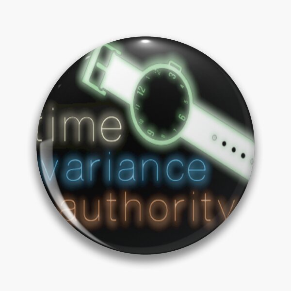 Item preview, Black design for a glossy time variance authority TVA designed and sold by Quality-room.
