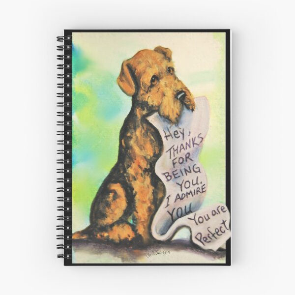 Item preview, Airedale Terrier~Dog~Thank You~Love~Card~Whimsical designed and sold by shinerdog.