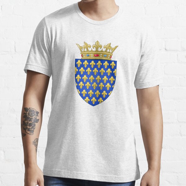 Coat of Arms of Kingdom of France Men's Short Sleeve Round Neck T