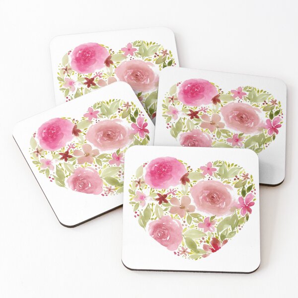 Item preview, Love floral heart designed and sold by Rachel Dash-Williams Creative.