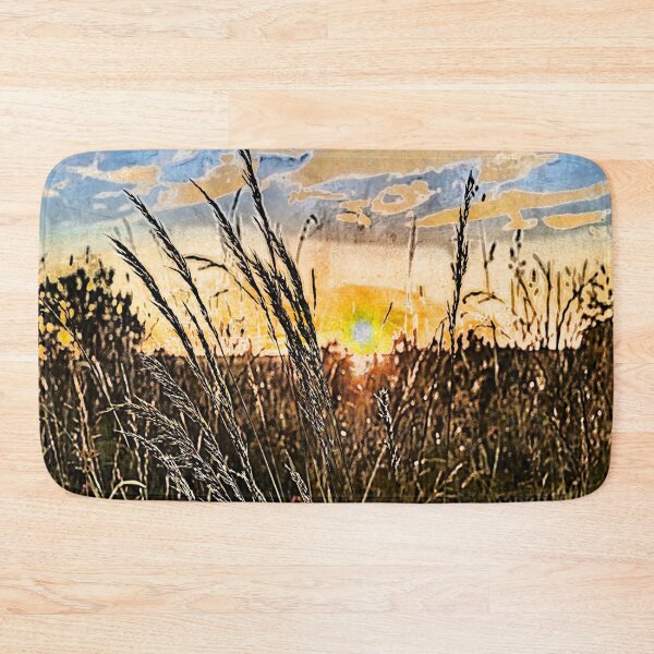 Item preview, Wheat Field Summer Sunset Backlighting Crops Countryside designed and sold by LashCreations.