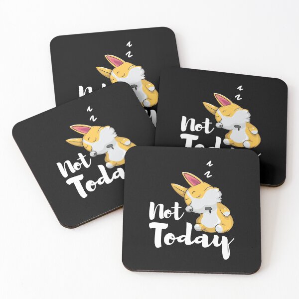 Item preview, Not Today Funny Corgi Dog Trainer designed and sold by BornDesign.