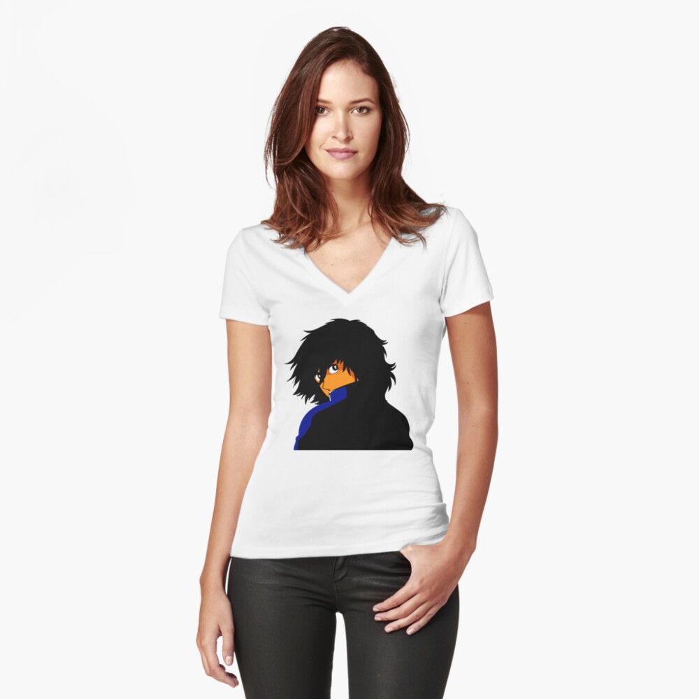 Item preview, Fitted V-Neck T-Shirt designed and sold by djspacegr.
