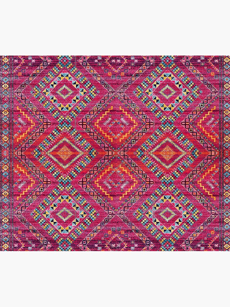 Vintage Pink Oriental Bohemian Moroccan Artwork. by Arteresting
