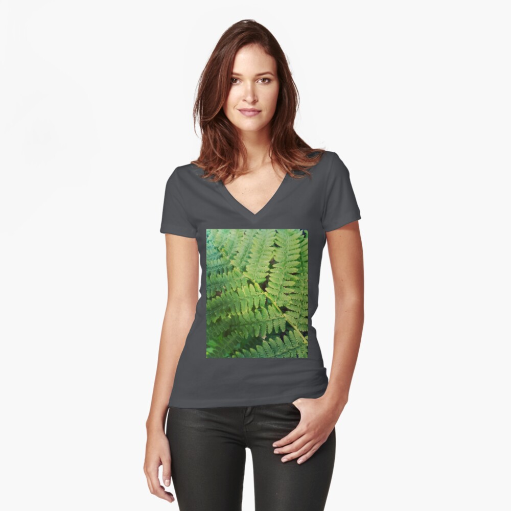 Item preview, Fitted V-Neck T-Shirt designed and sold by OneDayArt.