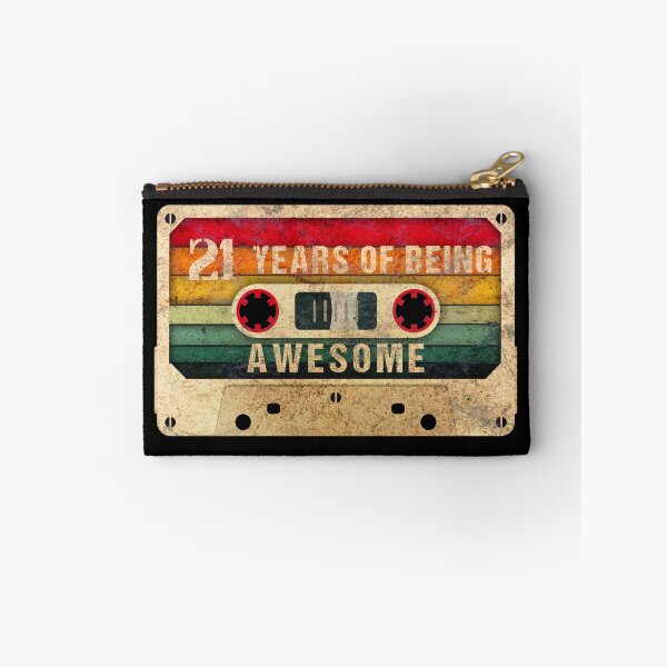 Item preview, 21 Years Of Being Awesome, 80s Retro Video Cassette Mixtape, 21st Birthday Gift designed and sold by GoldenGerrari.