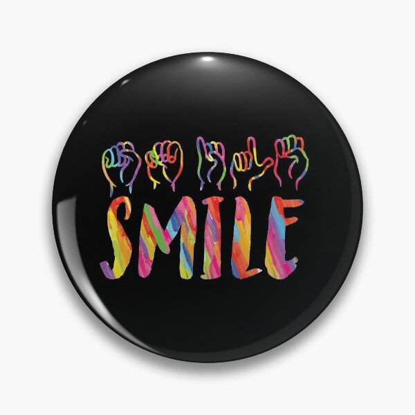 Item preview, Watercolor SMILE in Sign Language designed and sold by Soumita.