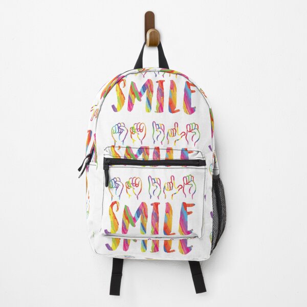 Item preview, Watercolor SMILE in Sign Language designed and sold by Soumita.