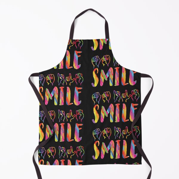 Item preview, Watercolor SMILE in Sign Language designed and sold by Soumita.