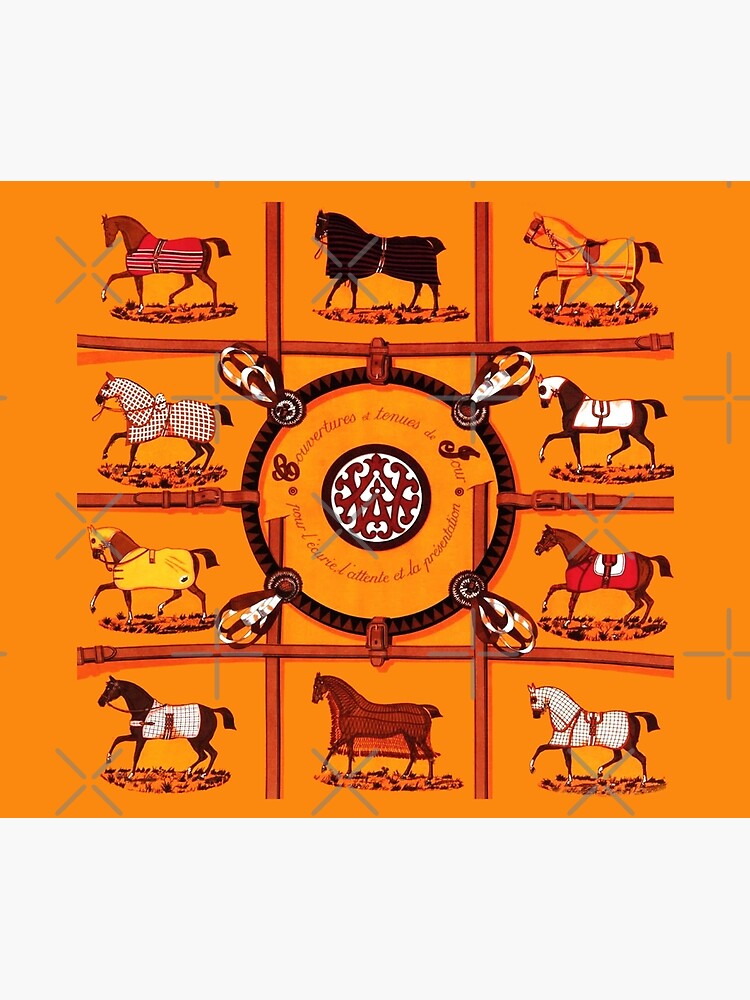 "Horse Country Chic Hermes Fabric Collection" Poster by FlorenceHarris