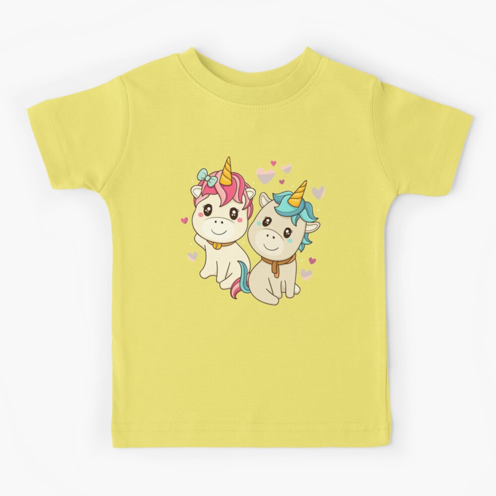 Unicorn Cute Girls T-Shirt Kids Boys Clothes Summer Short Sleeve