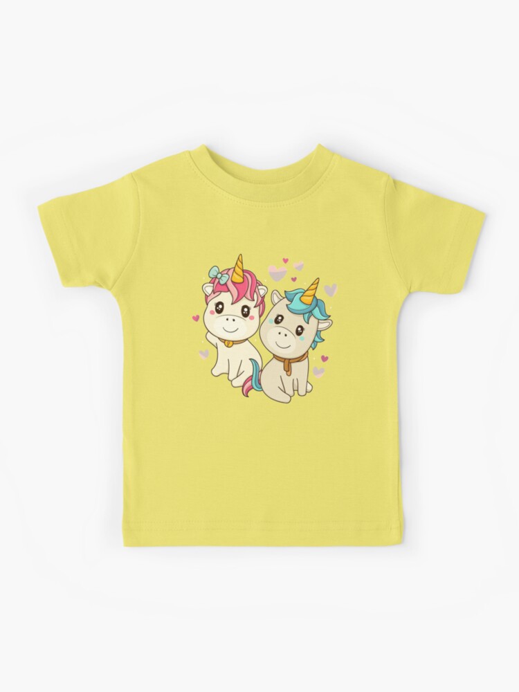 Junona Girls Yellow Unicorn T-Shirt