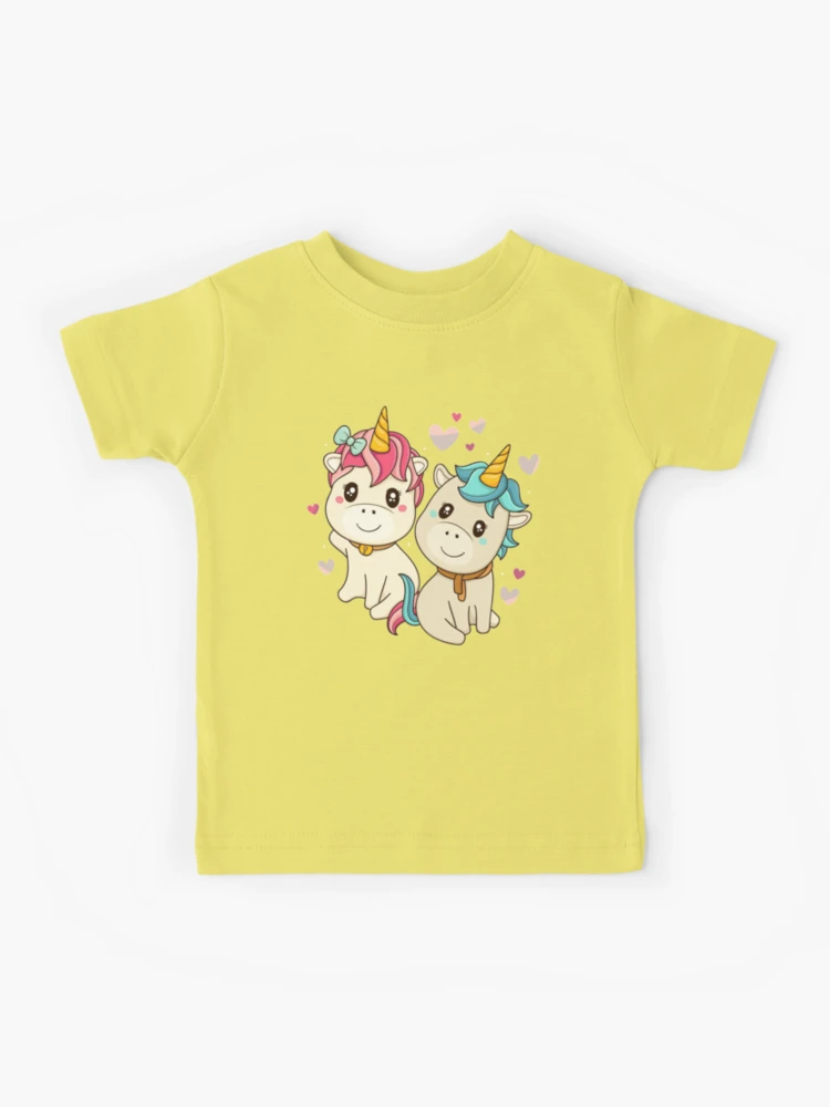 Junona Girls Yellow Unicorn T-Shirt