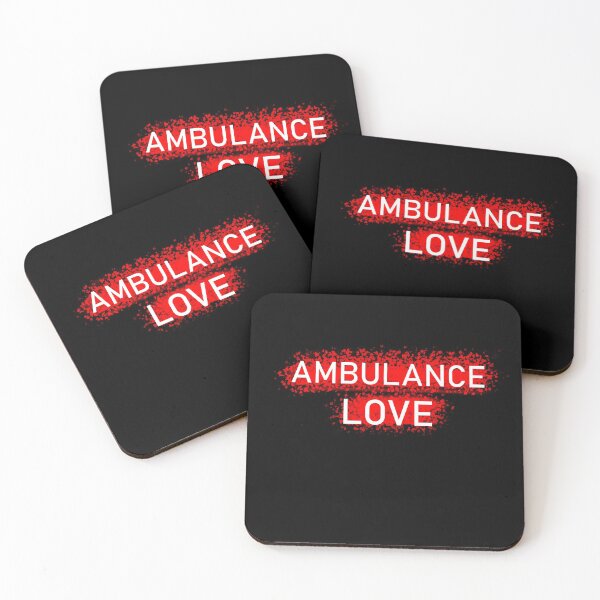 Item preview, Ambulance love logo design on T-shirt with expressive meaning designed and sold by omarstyle.