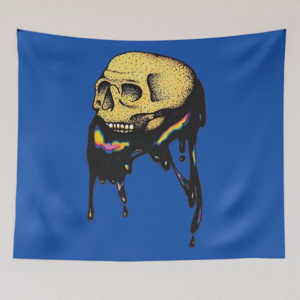 Item preview, Oil Spill Skull designed and sold by Arianna Khalil.