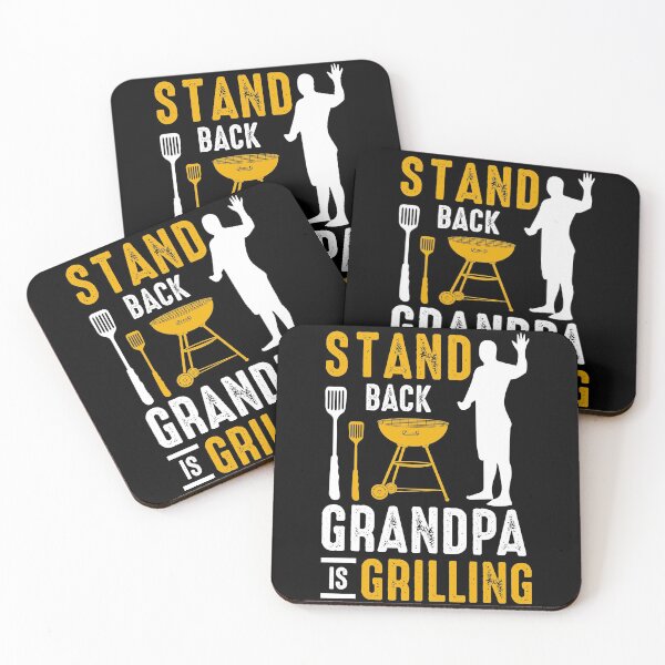 Item preview, STAND BACK GRANDPA IS GRILLING COLLECTION designed and sold by JRM Tees & More Store.