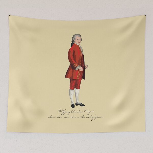 Item preview, Wolfgang Amadeus Mozart Quote - Love, love, love, that is the soul of genius! designed and sold by Annalisa-Jones.