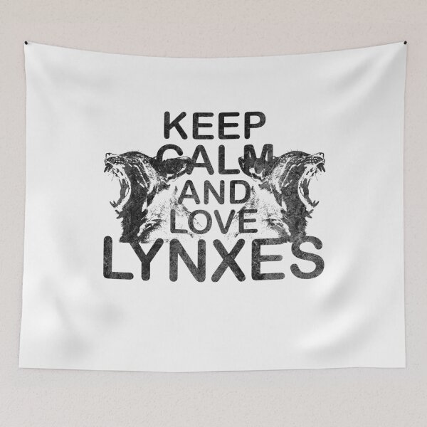 Item preview, Keep Calm Love lynx lynx motif lynx gift designed and sold by DerNerd.