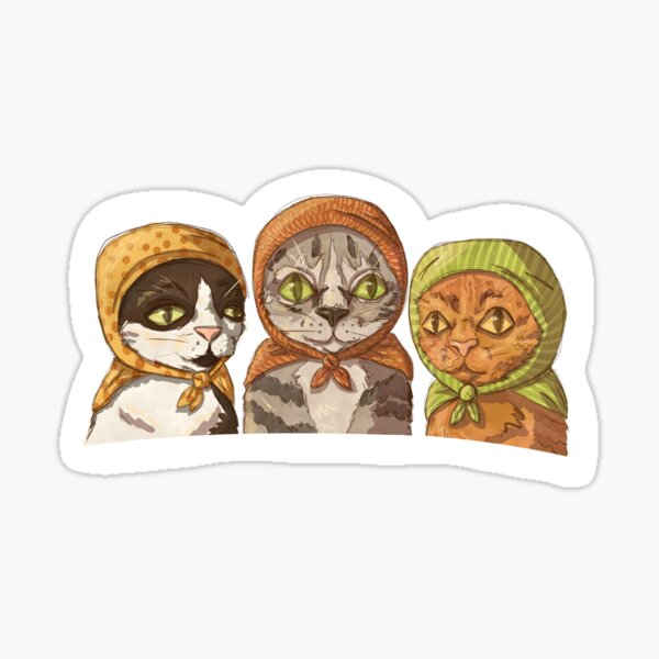 Item preview, Babushka Cats designed and sold by EmmaMcDowell04.