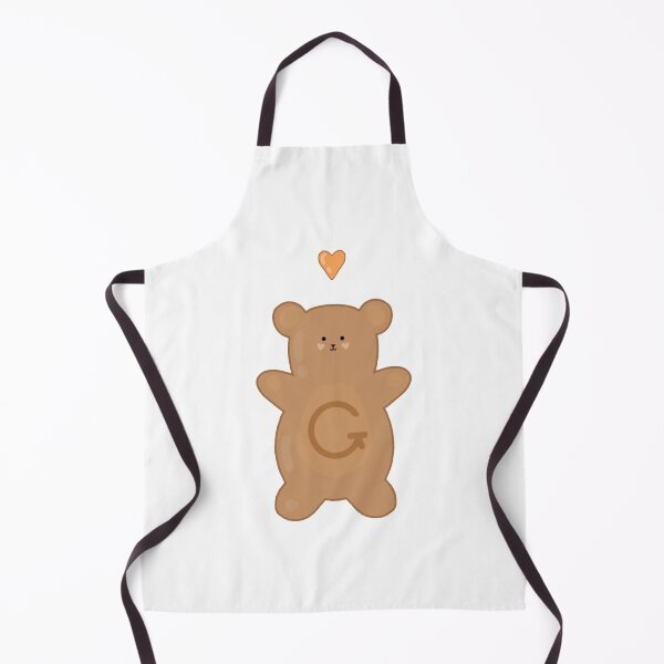 Item preview, Initial G Teddy with an orange heart. designed and sold by nightcomets.