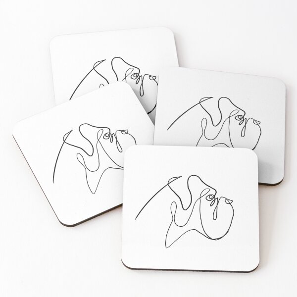 Item preview, Boxer dog line art  designed and sold by sparkman100.