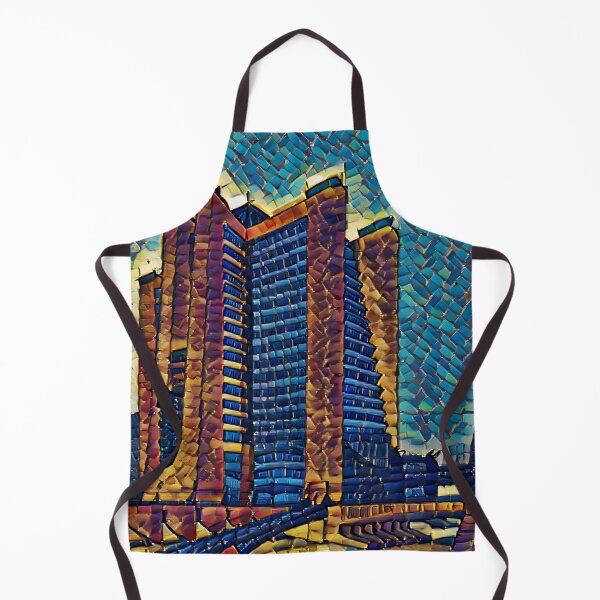 Item preview, Retrofuturist Building Artwork designed and sold by Artificial-Arts.