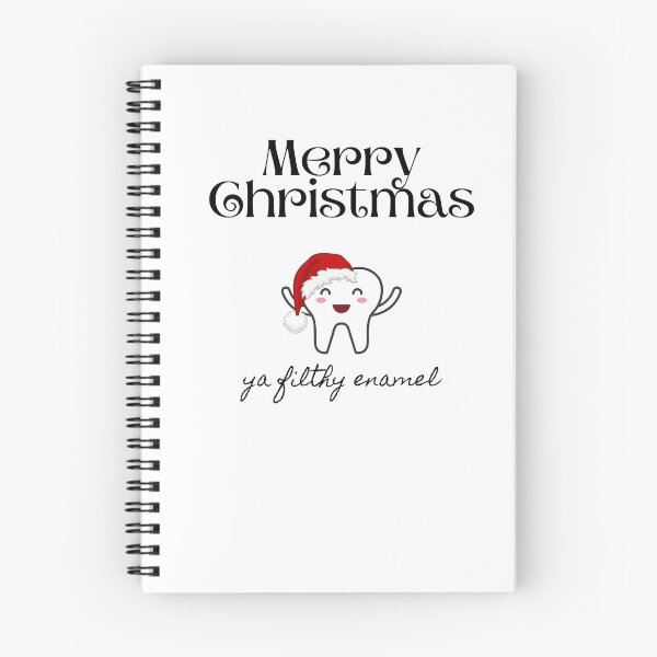 Item preview, Merry Christmas Ya Filthy Enamel designed and sold by dentalmerch.