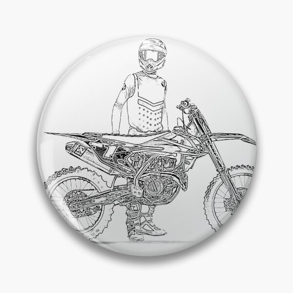 Item preview, motocross rider draw designed and sold by nicodrt.