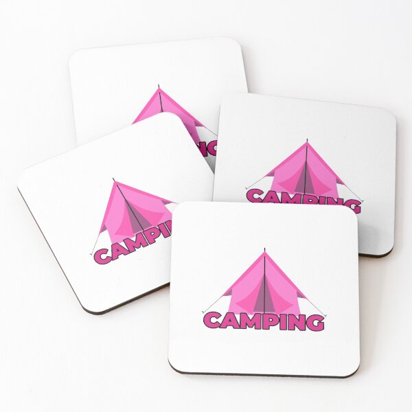 Item preview, camping in pink  designed and sold by DCSLH.