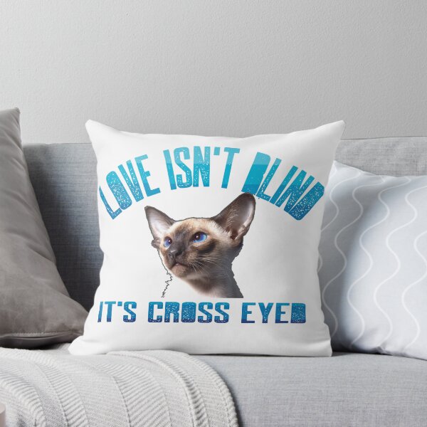 Item preview, Love isn't blind it's cross eyed, for cat and animal lovers designed and sold by auntfluffy.