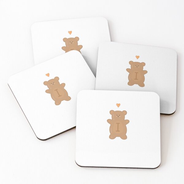 Item preview,  Initial I Teddy with an orange heart. designed and sold by nightcomets.